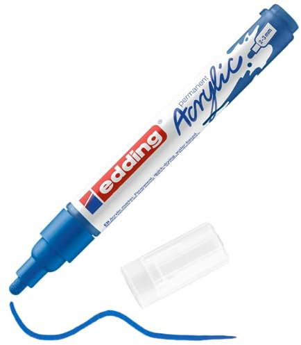 Marker acrylique Edding E-5100 Bleu de la gentiane moyenne