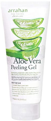 arrahan AloeVera Peeling Gel 180ml / 6.09 fl.oz Skin moisturizing, complexion clear. Skin soothing. Moisture replenishment, skin crystallization.