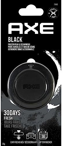 AXE Ambientador Coche 3D Colgante - Fragancia Black - Elimina Malos Olores al Instante - Frescura Irresistible y Duradera por 30 Días - Estilo y Sabor en Cada Viaje