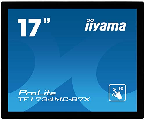 iiyama Prolite TF1734MC-B7X 43cm 17 LED-Monitor Full HD Open Frame 10 Punkt Multitouch kapazitiv VGA HDMI DP 7H IP65 Touch-durch-Glas Anti-Fingerprint schwarz