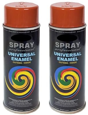 VE-INDUSTRIES 2x LACKSPRAYS CC nach RAL 400ml RAL 8004 Kupferbraun