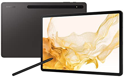 Samsung Galaxy Tab S8+ 12.4 Inch 128GB 5G Android Tablet Graphite (UK version) (Renewed)