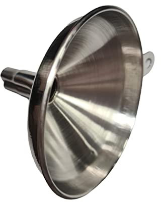 Imbuto in Acciaio Inox da Cucina, Mini Filtro Riutilizzabile per Il Trasferimento di Liquidi, Spezie e Polveri - 11CM