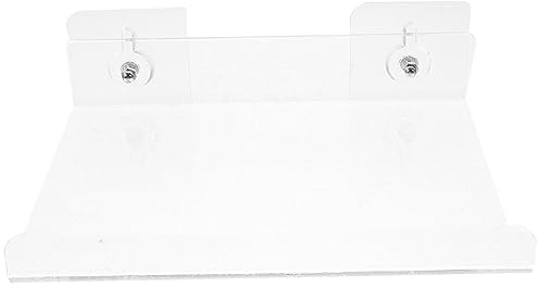 HOMSFOU Wandregal Aus Transparentem Acryl 7.87X5.91X0.79 Zoll Schwimmendes Lagerregal Für Badezimmer Und Küche Ohne Bohren Zur Ordnung Und Aufbewahrung