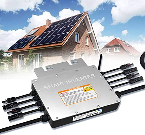 Micro-onduleur solaire à connexion au réseau, 600 W, 700 W, 1 000 W, 1 200 W, 1 400 W, étanche IP65, contrôle WiFi, identification automatique, onduleur de puissance, sortie CA 120 V/230 V, 1400 W-1