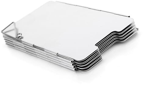 BESPORTBLE 9 Stück Windschutzscheiben aus Aluminiumlegierung für Campingkocher und Herd Faltbar Winddicht und Leicht Tragbar für Picknick und Outdoor Kochen