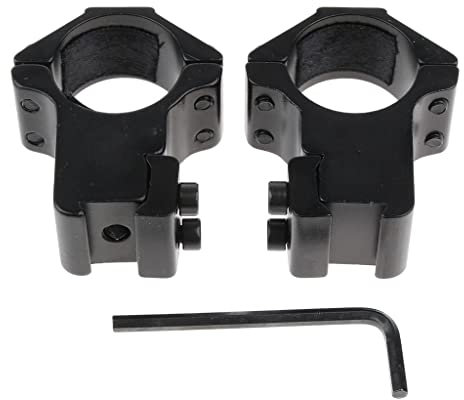 NeaxgeandX 25.4mm 1 Scope Mount Rings Fits 11mm Dovetail Rail Flashlight High Profile