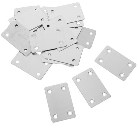 JEWEDECO 20stücke Flache Verbindungsplatten Für Reparatur-befestigungswinkel Für Möbel Stabile Und Zuverlässige Verbindung Vielseitig Einsetzbar