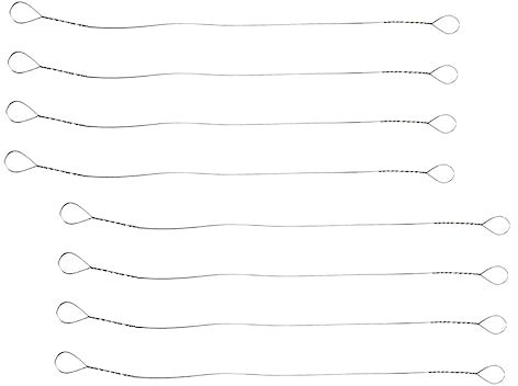 Amosfun Fils de Coupe Fromage Inox 8 Pièces 14,5 Cm Outil Tranche-fromage Fil de Rechange Manuel Coupe-beurre la Cuisine Ménage