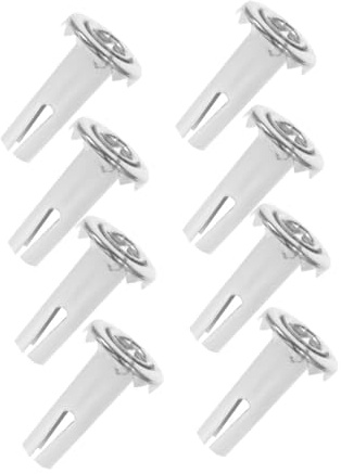 CLISPEED 8st Zubehör Für Stangenrollen Laufrollenbuchsen Schafteinsätze Hülsen Rollensockel Metall Rollenhülseneinsätze Hülseneinsätze Für Rollen An Möbeln Vorbaurolle Eisen Silver