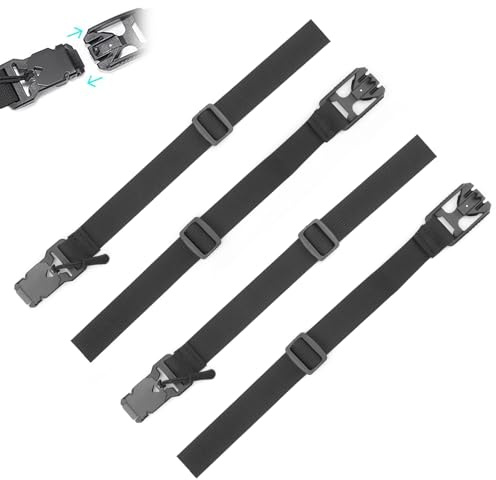 FINELYCR Rucksack Brustgurt, 2 Stück Rucksack Brustgurt Nachrüsten, Schwarz Verstellbar Rucksackgurt, Rutschfeste Breite 2,5 cm, Brustgur Geeignet zur Befestigung von Rucksäcken, Ideal zum Wandern und