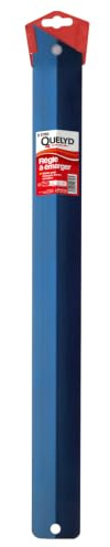 Quelyd - Lineal zum Ausschneiden von Tapeten – 60 cm – Stahl blau | Tapetenschneider – 60 cm – Stahl, blau