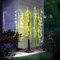 3 PAGEN® Arbre lumineux solaire pour le jardin, décoration solaire, grand arbre en saule, avec 120 LED blanc chaud, taille XL, décoration de jardin, lampes solaires de jardin, H 150 cm