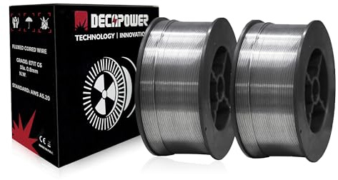Decapower Fil de Soudage 0,8MM 1KG FLUX CORED MIG Fourré Fil de Soudure sans Gaz pour machine à souder sans gaz de protection (2)