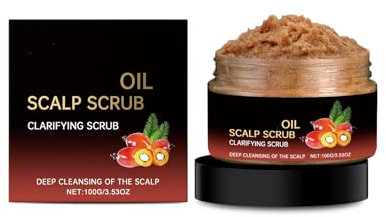 Scalp Scrub, 2-in-1 Clarifying Hair Shampoo, Scalp Scrub, Hair Treatment with Scalp Exfoliation Against Deposits, Dandruff, Oily Scalp and Thinning Hair (1 Piece)