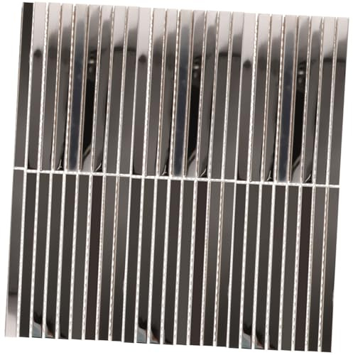 NUOBESTY Azulejos Largos De Espejo Plateado Para Decoración De Pared Azulejo De Espejo Para Fondo De Pared Para Sala De Estar