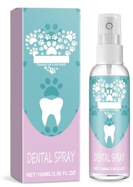 Dentifrice En Spray Pour Chien Et Chat,100ML Spray Dentaire Haleine Fraîche Pour Chien Et Chat,Oral Sprays For Dogs And Cats,Rafraîchisseur d'Haleine Pour Chiens