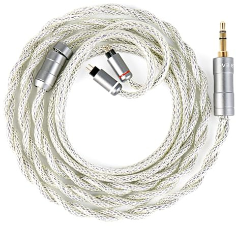 Cavi IEM KBEAR, cavo di aggiornamento Hi-Fi per cuffie In-Ear-Monitor con connettori 2Pin-0,78 mm e 3,5 mm, treccia in rame argento ibrido a 173 fili, compatibile con SIM-GOT EW300 EW200 SuperMix4