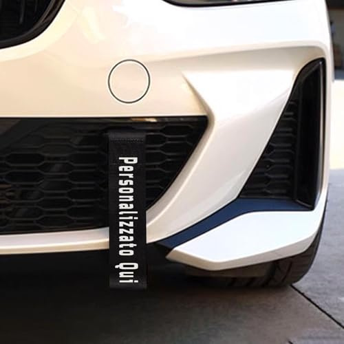 Corda di Traino Auto Personalizzata – Cinghia Decorativa per Gancio Traino, Accessorio Universale per Auto, SUV e Rimorchio