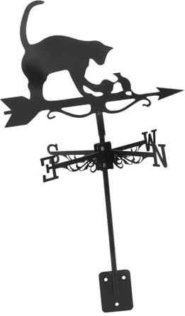 Banderuola segnavento, banderuola a Forma di Gatto, luci solari da Esterno, faretti, banderuole, picchetti da Terra, Prese di Corrente, Decorazioni per Prato, festoni, RI