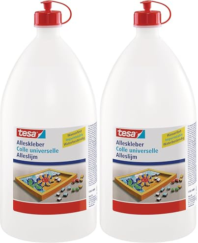 tesa Alleskleber, 1750g Flasche (Packung mit 2)