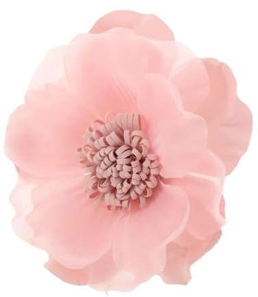 Rosenbrosche aus Stoff für Damen, Elegante Kamelienblüte, Rosa | Gewebe, Dreidimensionales Design, Vielseitig Einsetzbar für Hüte und Taschen, Französisch Elegant