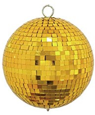 Eurolite Spiegelkugel 15cm gold | Discokugel mit goldenen Facetten | Mirrorball für die ganz besondere Deko