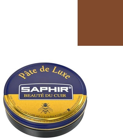 Saphir Cirage Pâte de Luxe, Marron Clair, 50 ml