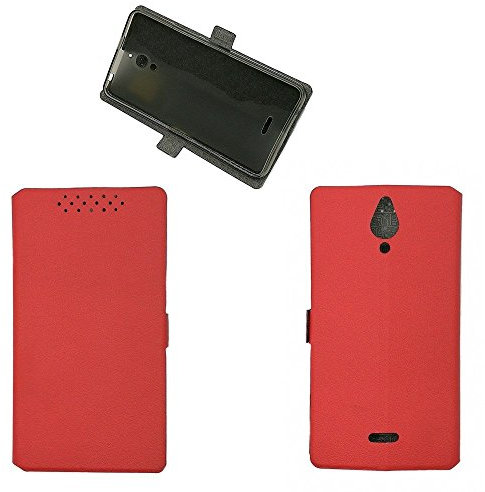 QiongniAN Funda para Alcatel One Touch Pixi 4 6.0 4G 9001A 9001X 9001D Funda Carcasa Case Funda Red
