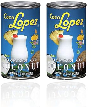 Cream of Coconut Coco Lopez, Set of 2 Cans, 15 oz./ 425 g Each