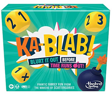 Monopoly Ka-Blab! Game for Families, Teens and Children Aged 10 and Up, Family-Friendly Party Game for 2-6 Players
