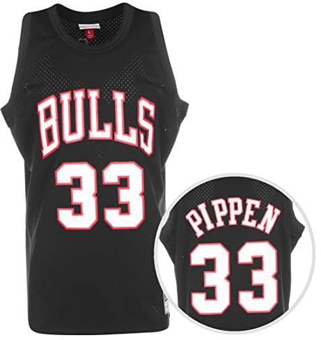 Mitchell & Ness Black Team Color Swingman Jersey - Scottie Pippen - Chicago Bulls 1997-98