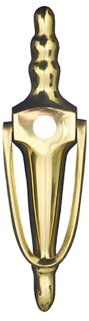 UAP 8 Inch Slimline Victorian Urn Bolt Fix Door Knocker PVD Gold