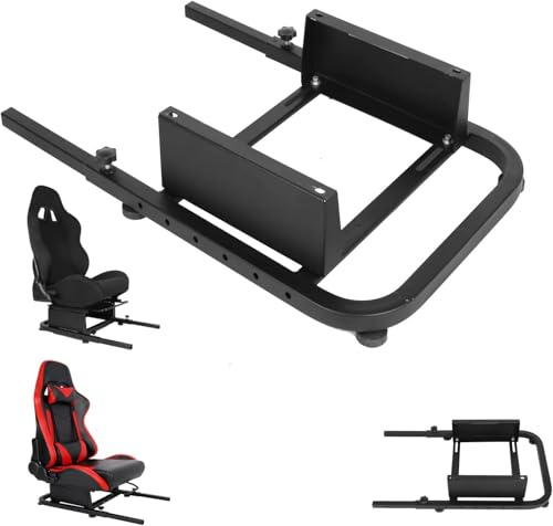 Anman Racing Simulator Cockpit Rear Seat Stand,Adjustable Mounting Bracket,Racing Driving Stand Accessory, Support for DIY,not Included Racing Seat