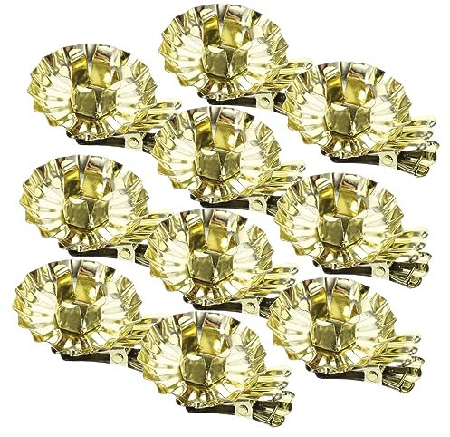Warmhm 10stücke Weihnachtsbaum Kerzenhalter Clips Stabile Metallkerzenständer Für Festliche Dekoration Für Weihnachtsfeiern Und Besondere Anlässe