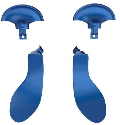Avericht Metal Back Paddles for PS5 Edge Controller, 4PCS Replacement Metal Back Buttons for DualSense Edge Controller, Stainless Steel Back Trigger for PlayStation 5 Edge Controller (Blue)