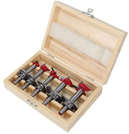 Set di Punte Trapano Forstner a Tazza Efficiente per la Lavorazione del Legno Taglierina per Legno per Professionisti 5 Pezzi