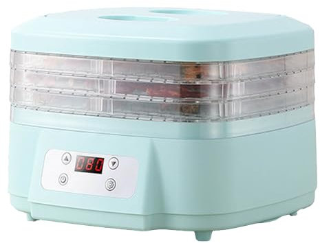 BESTXH Food Dehydrator Machine, 6-Tier Blue Plastic Rectangular Dehydrator for Home Use, Dries Fruits, Meat, Herbs, Vegetables