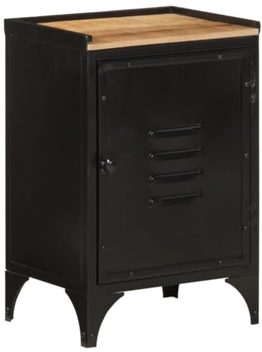 Generisch Badschrank 40x30x60 cm Eisen und Massivholz Mango,jiangboyue-358566