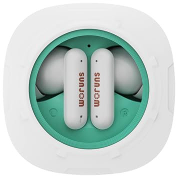 Auricolari Bluetooth 5.3 SUNJOM Xspace, HiFi Stereo, 4 ENC, Verde