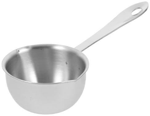 Mikinona Pentola in Acciaio Inossidabile Manico Ergonomico Piccola Casseruola Da Cucina Per Sciogliere Burro Olio e Salse Versatile e Resistente Per Uso Domestico