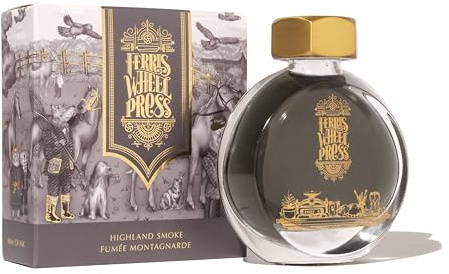 Ferris Wheel Press Ink, Everyday Ink Collection, Highland Smoke, Shaded Warm Grey, 38ml Fountain Pen Ink Bottle