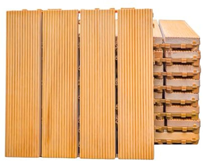 Juego de Baldosas De JardíN, FáCil ColocacióN I Set De 24 Baldosas, Losas para Patio, Terraza, JardíN, Etc. I Impermeables y Antideslizantes (6 Paneles, 30x30x2cm） 22pcs