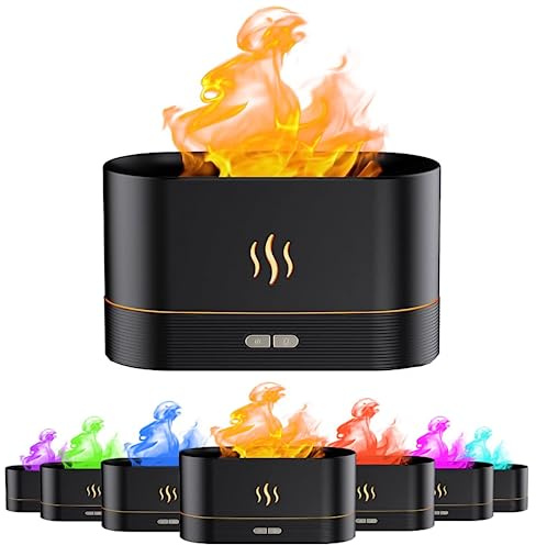 Diffuser oil home essentials,flame essential oil diffuse,Air Aroma Diffuser Humidifier 7 Flame Color essential oils for diffusers for home office yoga