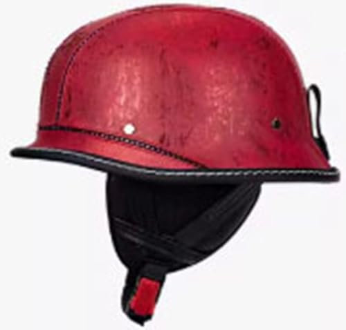 Casco Scodella Portatile, Mezzi Caschi Jet Mezzo Caschi Da Motociclista Vintage Caschi Cromwell Caschi Casco A Scodella Scooter Motorino ECE/DOT Omologato Mezzo Elmetto Da Moto 5,L