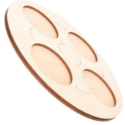 BESPORTBLE Pannello Educativo del Ciclo di Vita Animale in Legno Khaki, Gioco Didattico Realistico per Bambini, Rappresentazione di Crescita Animale, per Giochi e Collezioni