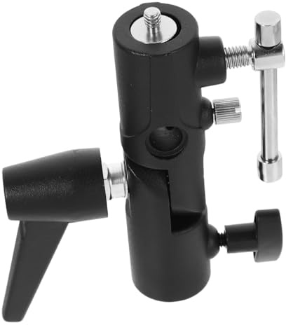Homoyoyo Soporte para Flash de Fotografía H Tipo Adaptador de Metal para y Paraguas Resistente y Versátil para Accesorios de Iluminación