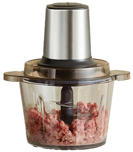 Hachoir Alimentaire Électrique 3L, Mélangeur Multifonction 500W Viande Légumes 26000tr/min 6 Lames Acier Inoxydable Bol Verre 6mm Épais Cuisine