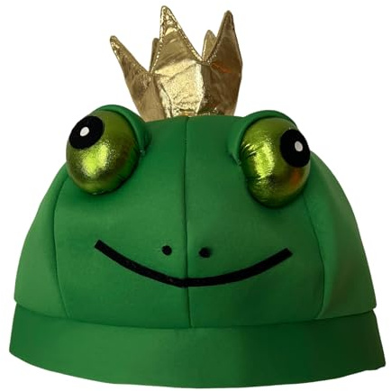 Atmungsaktiver Froschkrone, Stirnband, Tierthema, Partyhut, verstellbar, für Familienverkleidungen, Karneval, Cosplay, Tierkönigshut