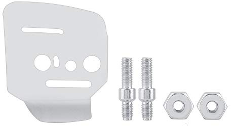 TOPINCN Styrplatta för Kedjesåg Inre Panel, 1 Sexkantsmutter 2 Kragskruvar Svärdsmutter, Svärdssidoplatta för 044 046 064 066 MS650 MS660